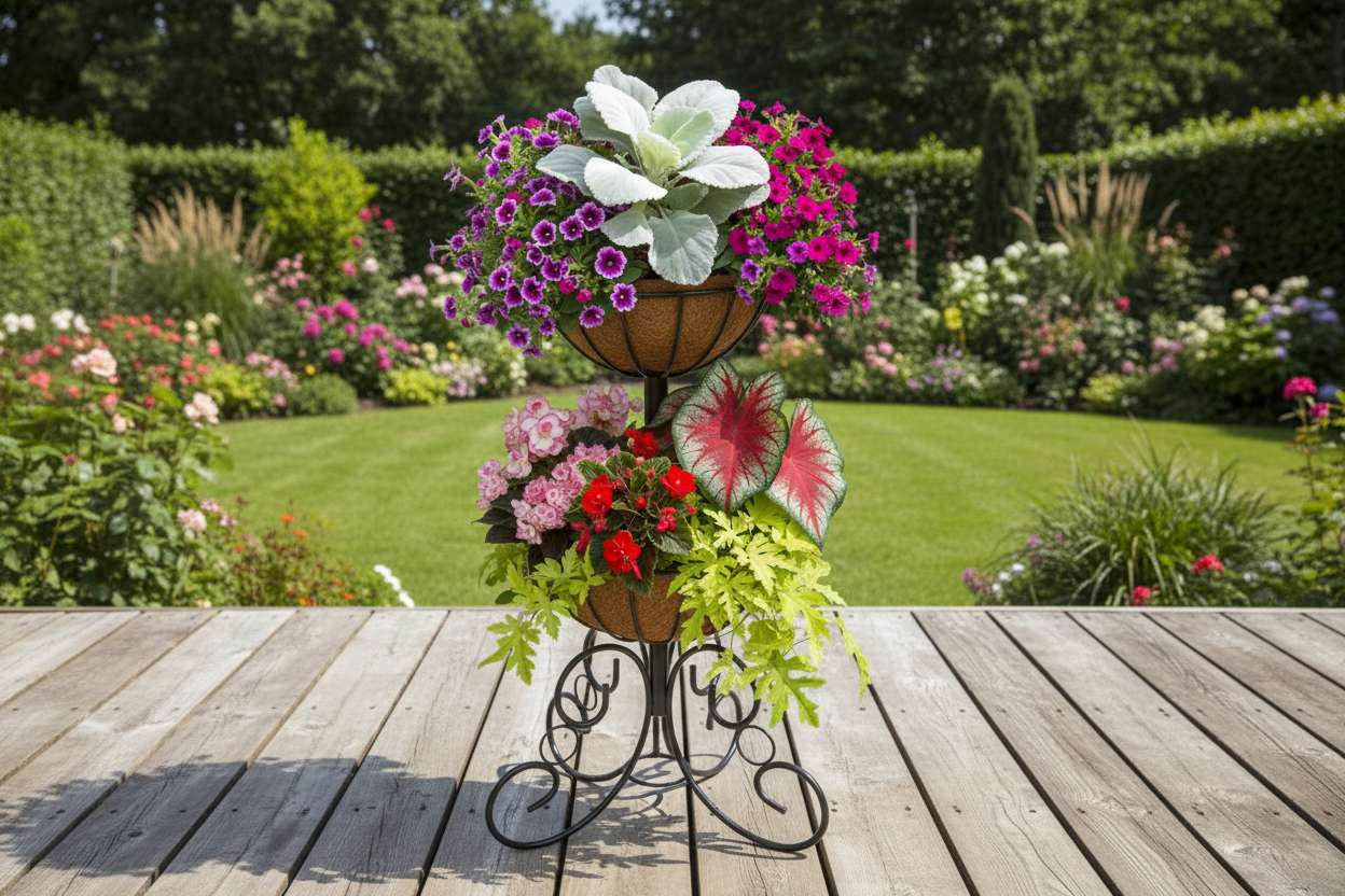 2 Tier Classic Ironwork Planter Kit