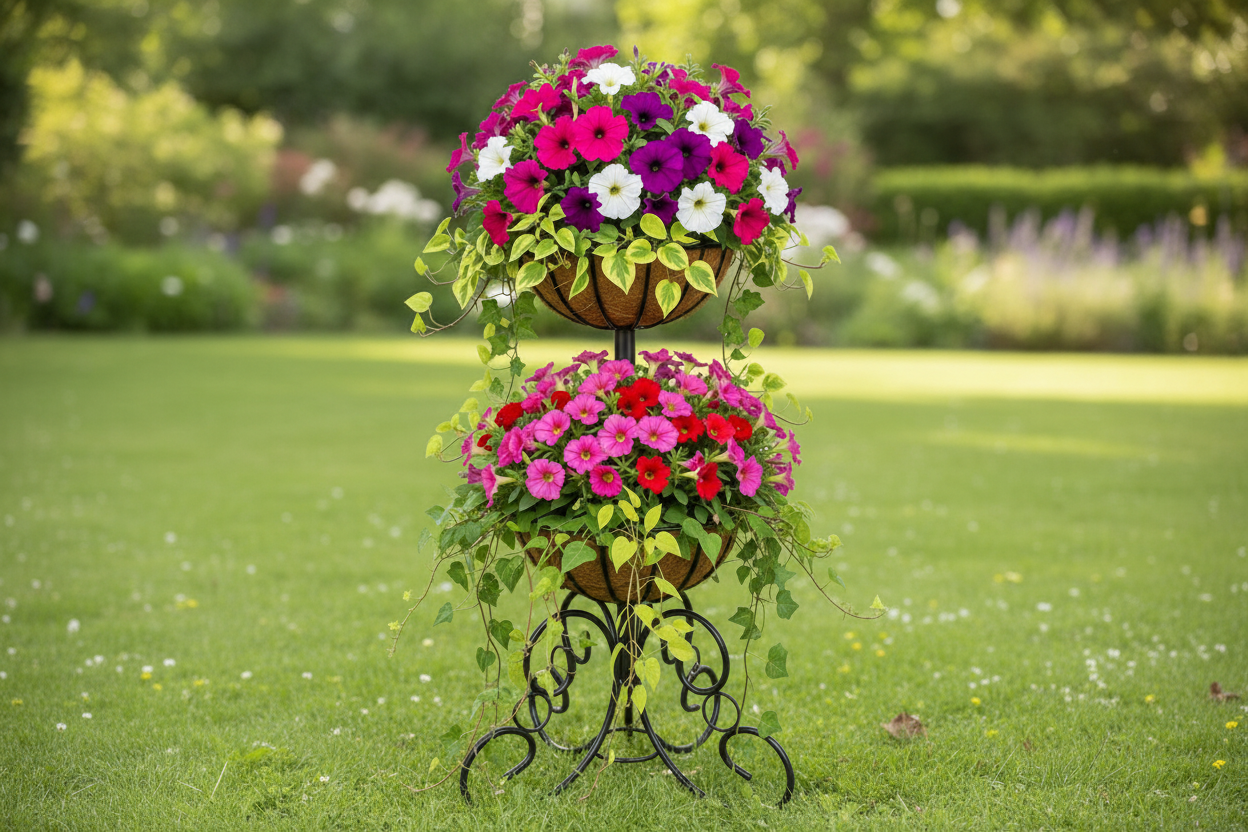 2 Tier Classic Ironwork Planter Kit